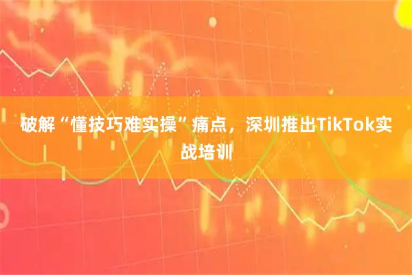 破解“懂技巧难实操”痛点，深圳推出TikTok实战培训